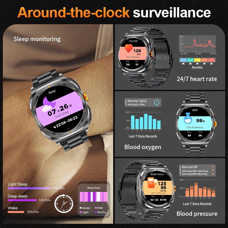 LIGE 2025 Watch Wireless Earph - огляд і ціна Do Oxygen Meter