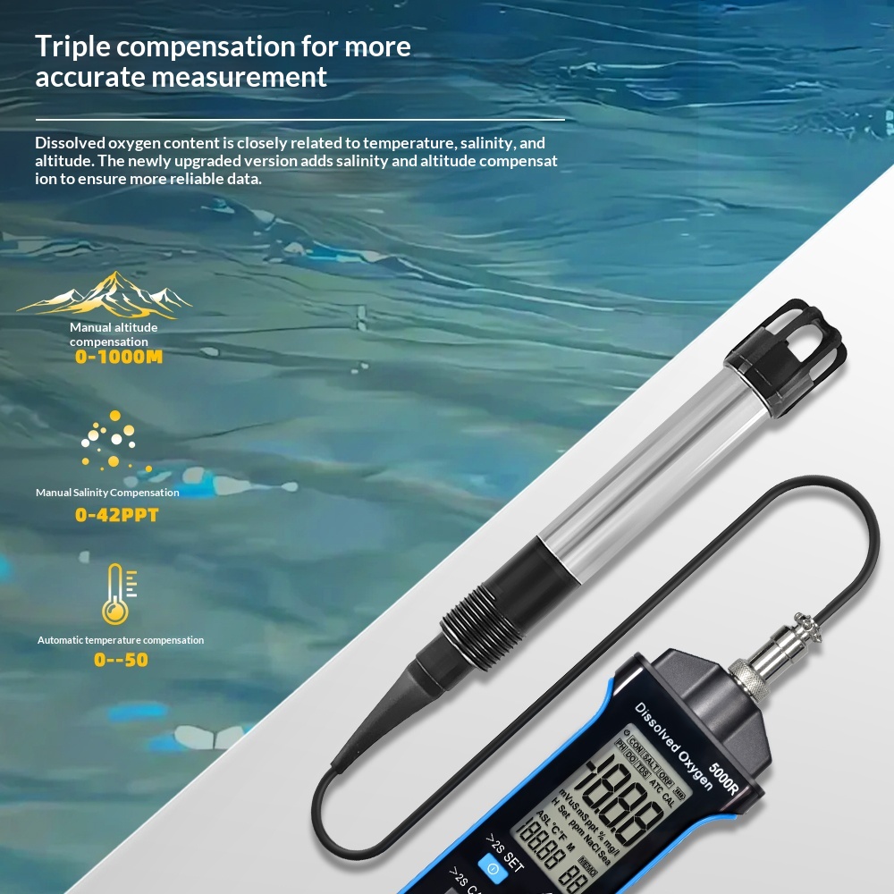 HoldPeak Fluorescence Dissolve - огляд і ціна Do Oxygen Meter