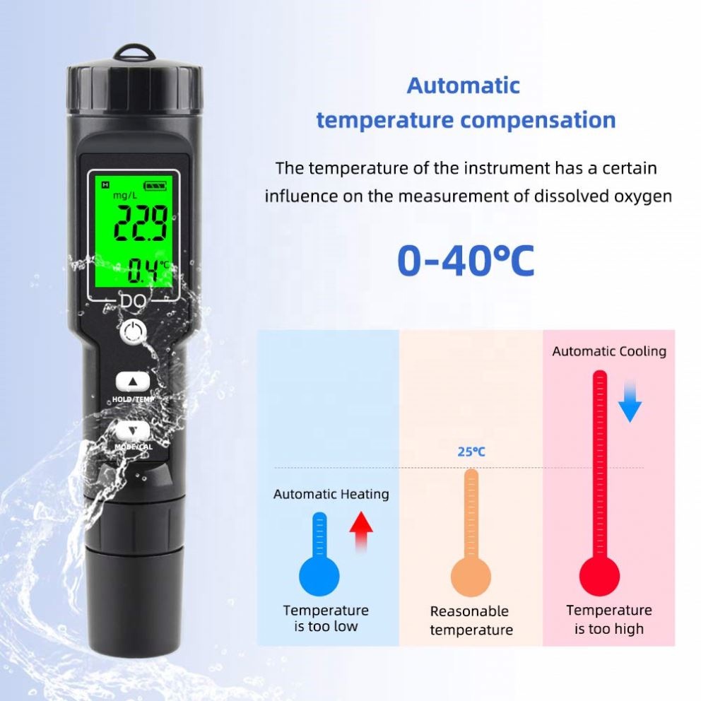 Portable Dissolved Oxygen 0-30 - огляд і ціна Do Oxygen Meter
